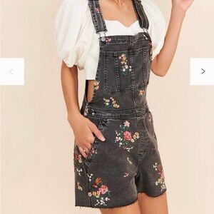 DRIFTWOOD Denim embroidered shortalls